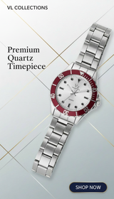 VZ Aurelia Silver Round Maroon Man Watch
