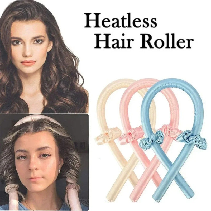 Heatless Hair Curler – Long Hair Curling Wand | No Heat Damage Soft Curling Rod Set