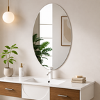 Self Adhesive Oval Shape Mirror Sticker