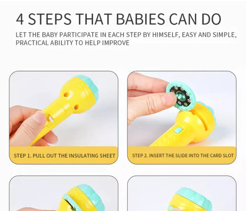 Mini Projector for Kids Flashlight Torch
