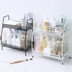 2 Layer Steel Rack – Multi-Purpose Desktop Organizer Shelf