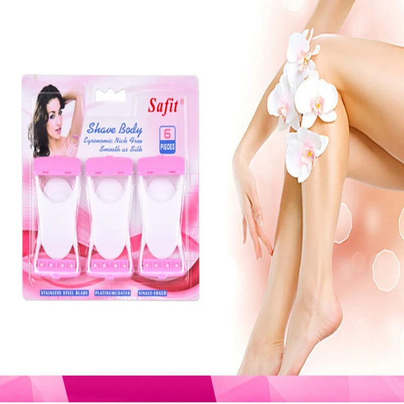 Safit Body Razor – Smooth Hair Removal Razor Pack | Safe & Easy Shaving (3 PCS Set)