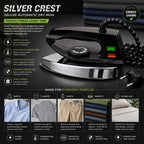 Silver Crest Deluxe Automatic Dry Iron – Non-Stick Electric Clothes Iron