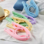 Foldable Travel Hangers Pack of 10 – Portable Space Saving Clothes Hanger for Travel & Home