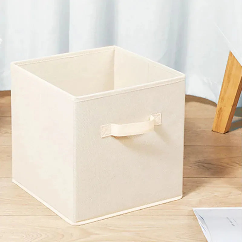 Pack of 2 Foldable Toy Storage Box – Multi-Purpose Fabric Organizer with Handle