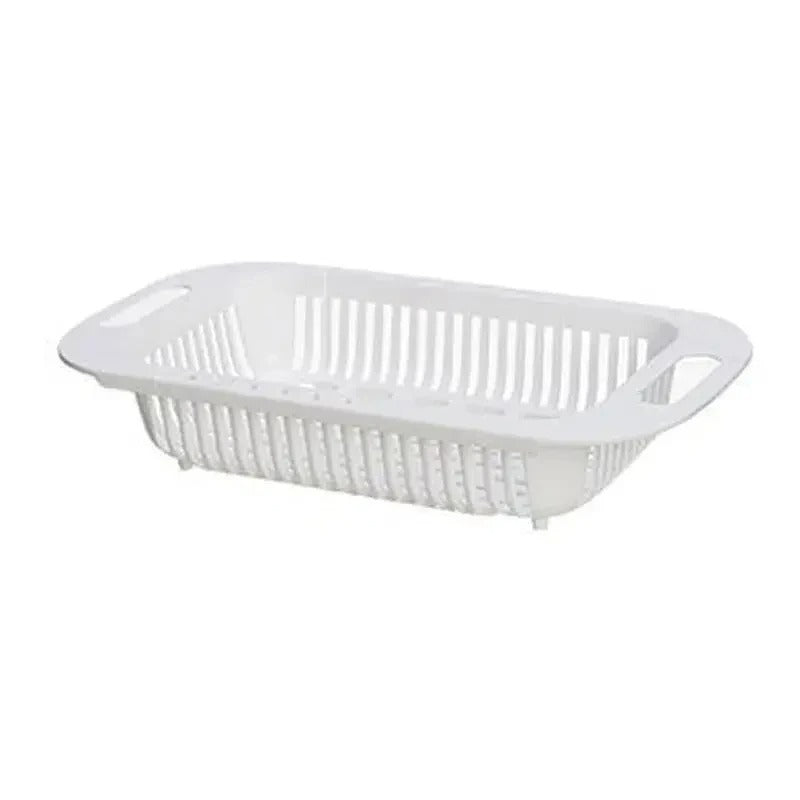 Adjustable Vegetable Drain Rectangular Plastic Basket