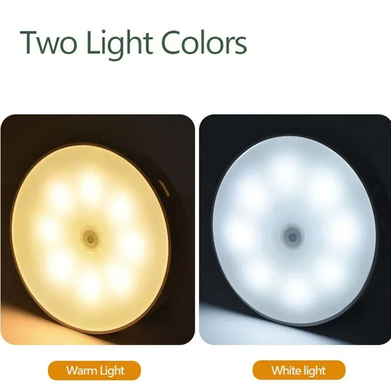 Human Body Sensor LED Night Light with Wireless USB Charging