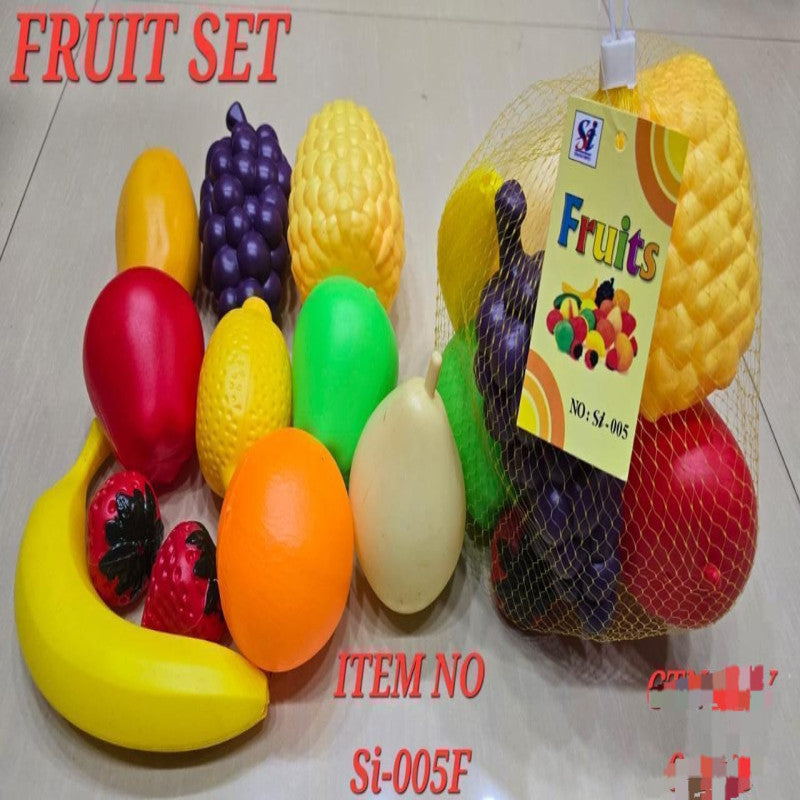 11 Pcs Kids Fruit Set Toys | Colorful Pretend Play Fruits Set