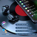 M10 Waterproof Bluetooth Wireless Headset with LED Display + Power Bank