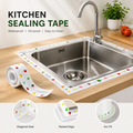 Waterproof Self-Adhesive Kitchen Sink Sticker For Bathroom Corner & Wall Sealing Strip