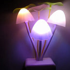 Pack of 2 Colorful Mushroom LED Night Light – Automatic Sensor Lamp for Bedroom & Kids Room
