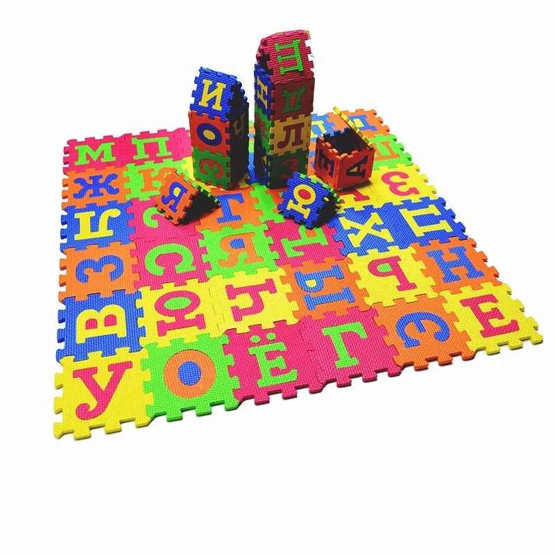 Baby Foam Puzzle Mat (A-Z & Numbers) | Soft EVA Play Mat for Kids