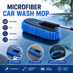 Car Wash Cleaning Brush Duster Dust Wax Mop