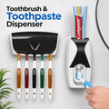 Automatic Toothpaste Dispenser With Toothbrush Holder Organizer Set