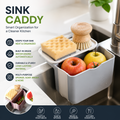 Sink Drain Strainer Basket – Foldable Hanging Kitchen Sink Organizer & Food Waste Holder