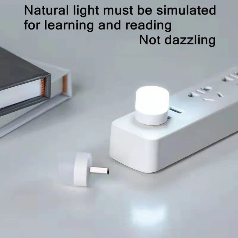 Pack of 3 Mini USB LED Bulbs – Portable Plug & Play Night Light for Power Bank/Laptop