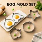 4Pcs Set Stainless Steel Omelette Fried Egg Frying Mold
