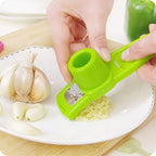 Pack of 2 Mini Garlic Cutter & Grater – Manual Garlic Crusher Tool | Easy Ginger & Garlic Mincer