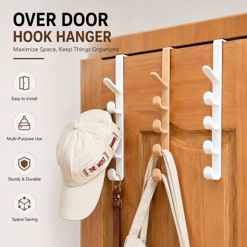 Over The Door Bags And Towel Hook Holder Hanger