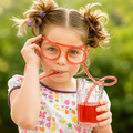 Creative Eyeglasses Straw Drinking