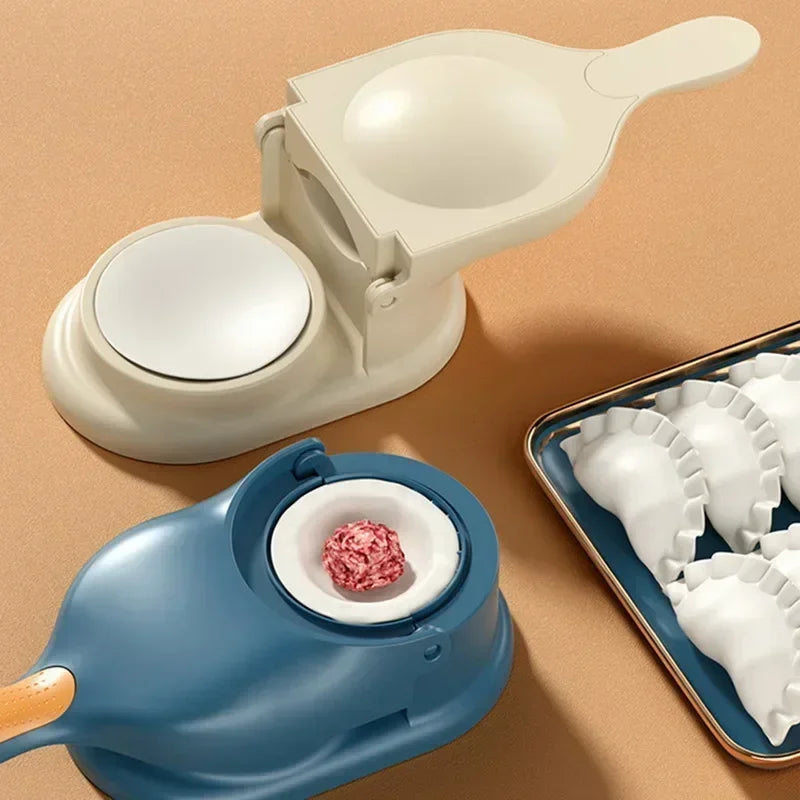 2 in 1 Dumpling & Samosa Maker – DIY Kitchen Tool | Easy Gujiya, Momos & Samosa Mould Press