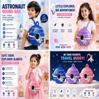 Cute Astronaut Kids Backpack – Lightweight Cartoon School & Travel Bag for Kids
