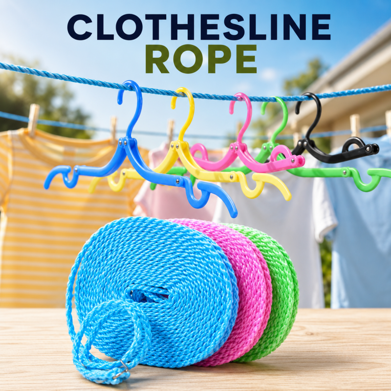 Windproof Anti-Slip Clothes Washing Line Drying Nylon Rope