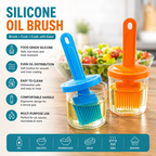 Oil Brush With Bottle Oil Dispenser