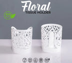 Floral Tissue Holder – Elegant BPA-Free Tissue Organizer