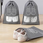 Pack of 3 Non-Printed Shoes Storage Bag – Travel Drawstring Shoe Organizer (Dustproof)