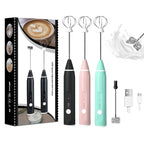 Electric Coffee Mixer – Rechargeable Milk Frother for Cappuccino, Latte & Eggs