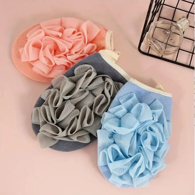 Pack of 2 Exfoliating Shower Gloves – Double Sided Bath Loofah Sponge | Deep Skin Cleaning & Body Scrubber