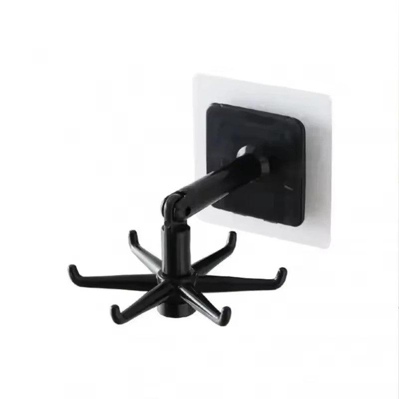 Multi-purpose 360 Degree Rotating Folding SELF-ADHESIVE Hook