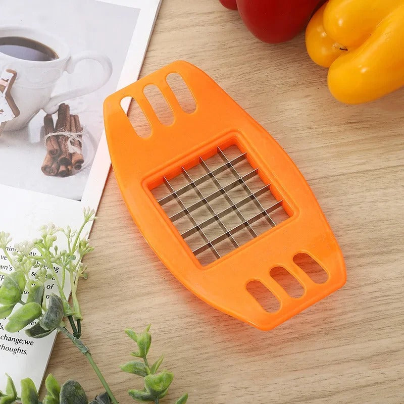 Stainless Steel Vegetable Potato Square Slicer French Fry Grid Cutter
