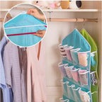 16 Pocket Hanging Organizer – Wardrobe Storage for Socks, Underwear & Accessories