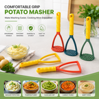 Hand Held Potato Masher With Handle – Ergonomic Vegetable & Potato Masher