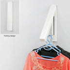 Mini Foldable Cloth Rack (Metal) – Wall Mounted Clothes Hanger Organizer
