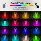 Crystal RGB Touch Lamp – Diamond LED Night Light with Remote (Multicolor Ambient Lamp)