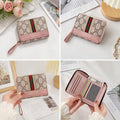Women’s Zipper Wallet – Compact Multi Card Holder & Coin Pocket Wallet for Ladies