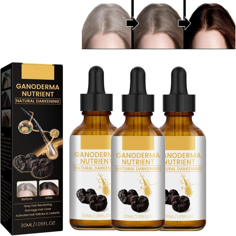 Black Hair Oil – Ganoderma Nutrient Natural Darkening Oil
