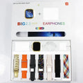 I20 Ultra Smart Watch with Earbuds – 10 in 1 Combo Set | 2.3” Display & Multiple Straps