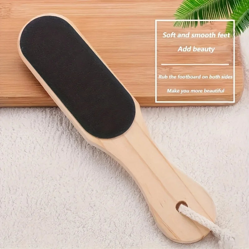 Wooden Foot File – Callus Remover & Dead Skin Scrubber for Smooth Soft Feet