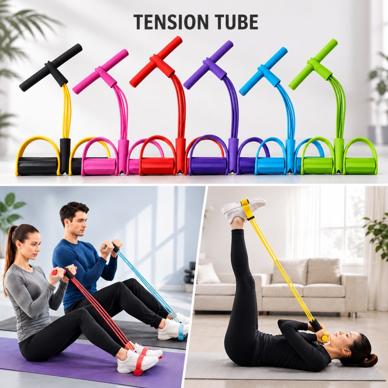 Heavy Duty Peddle Puller Tummy Trimmer Exercise Fitness Band