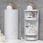 EMSA Bathroom Cabinet – Double Layer Corner Storage Organizer