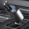 4-in-1 Retractable Car Charger – Fast Charging Multi Cable Car Adapter (Type-C, iPhone, USB)