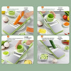 5 in 1 Vegetable Slicer Cutter – Multi Function Mandoline Slicer | Kitchen Chopper & Grater Tool