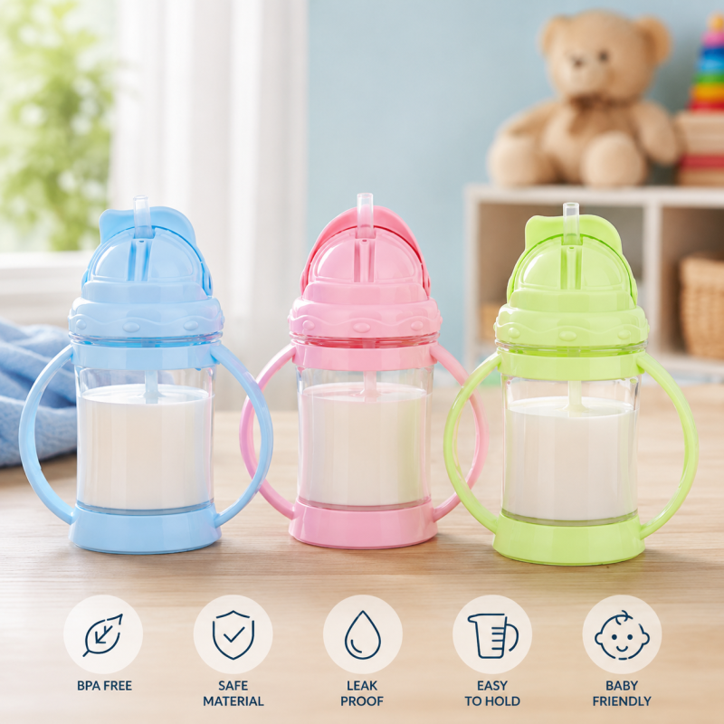 Baby Juice Feeder Duck Sipper Grip and Sip Beaker