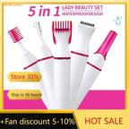 5 in 1 Ladies Electric Trimmer – Veet Style Waterproof Hair Removal Kit