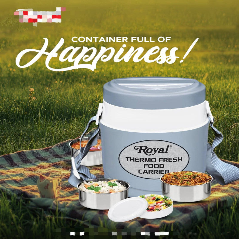 Royal Thermo Fresh Food Carrier Ultra 4 – Insulated Stainless Steel Hot & Cold Lunch Box