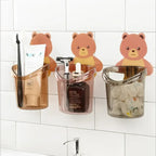 Wall Mounted Bear Holder – Cute & Durable Organizer for Home Use